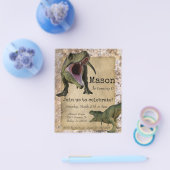 Dinosaur Tyrannosaurus T-Rex Child Birthday Invita Flyer (Enkel)