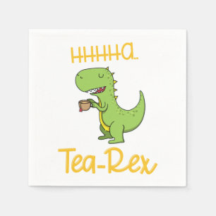 Dinosaur Tyrannosaurus Tea Rex Prehistorische Anim Servet