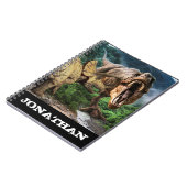 Dinosaur Tyrannosaurus Triceratops Attack Notitieboek (Linkerzijde)
