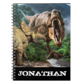 Dinosaur Tyrannosaurus Triceratops Attack Notitieboek (Voorkant)