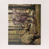 Dinosaur Tyrannosaurus Triceratops Legpuzzel (Verticaal)