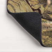 Dinosaur Tyrannosaurus Triceratops Personalizeerd Muismat (Hoek)