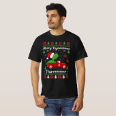 dinosaur tyrannosaurus Ugly KerstSweater T-shirt (Voorkant volledig)