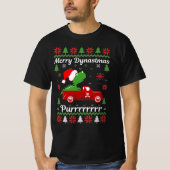 dinosaur tyrannosaurus Ugly KerstSweater T-shirt (Voorkant)