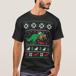 Dinosaur Ugly KerstSweater - Grappig kerstfeest T-shirt