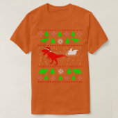 Dinosaur Ugly KerstSweater Toddler Kinder Boy X T-shirt (Design voorkant)