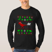 Dinosaur Ugly KerstSweater voor volwassenen kinder T-shirt (Voorkant)
