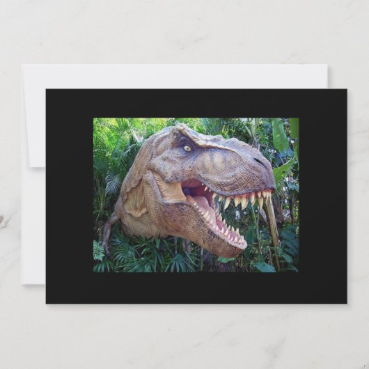 Dinosaur-uitnodiging Kaart (Voorkant)