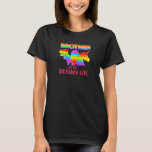 Dinosaur Unicorn Brother of the Birthday Girl Pop T-shirt<br><div class="desc">Dinosaur Unicorn Brother van de 'Birthday Girl' Pop Fidget Raglan</div>