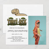 DINOSAUR-USP met gepersonaliseerde foto Kaart (Voorkant / Achterkant)