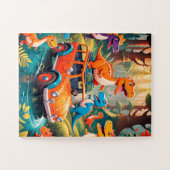 Dinosaur Vacation Trouble 30 Large Pieces on a Legpuzzel (Horizontaal)