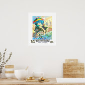 Dinosaur Vacation Wwou dat je hier was Poster (Keuken)