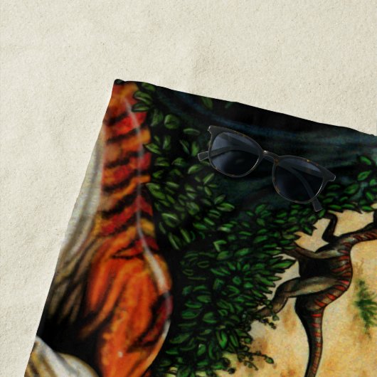 Dinosaur Valley Lake Loungers Beach Towel Strandlaken (In situ)