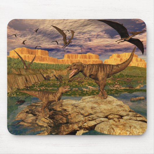 Dinosaur valley mousepad muismat (Voorkant)