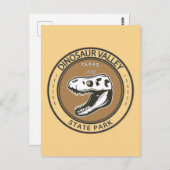 Dinosaur Valley State Park Texas Badge Briefkaart (Voorkant / Achterkant)