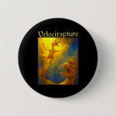 Dinosaur Velocirapture  Ronde Button 5,7 Cm (Voorkant)