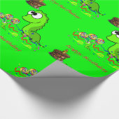 Dinosaur Verjaardag Inpakpapier (Hoek)