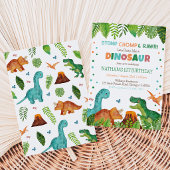 Dinosaur Verjaardag Kaart