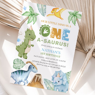 Dinosaur Verjaardag Kaart