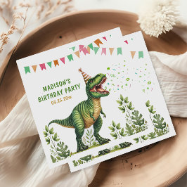 Dinosaur Verjaardag Servet