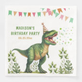 Dinosaur Verjaardag Servet (Voorkant)