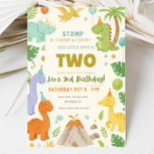 Dinosaur Verjaardag Uitnodiging, EDITABLE Dinosaur Kaart