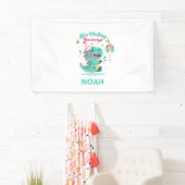 Dinosaur Verjaardagsbanner | Jongensfeestje | Bewe Spandoek (Insitu)