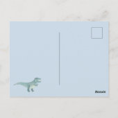 Dinosaur Verjaardagsfeestje Bedankt Briefkaart (Achterkant)