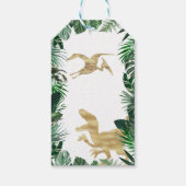 Dinosaur Verjaardagsfeestje gunst Cadeau labels Cadeaulabel (Achterkant)