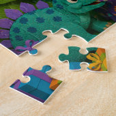 Dinosaur Verjaardagsfeestje Legpuzzel (Zijkant)