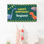 Dinosaur Verjaardagsfeestje Spandoek (Insitu)