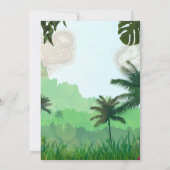 Dinosaur Verjaardagsfeestje Uitnodigen, Brullende Kaart (Achterkant)