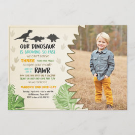 Dinosaur verjaardagsuitnodiging Dinosaur Party Uit Kaart