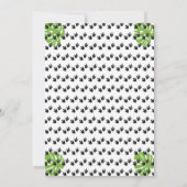 Dinosaur verjaardagsuitnodiging roar stomp op meer kaart (Achterkant)