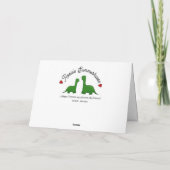 Dinosaur verloving gefeliciteerd kaart (Achterkant)
