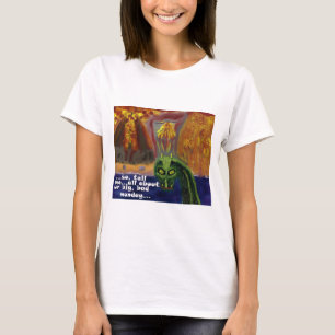 Dinosaur vertelt me over onze Big Bad Maandag T-shirt