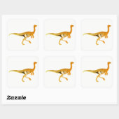 Dinosaur Vierkante Sticker (Vel)
