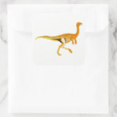 Dinosaur Vierkante Sticker (Tas)