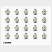 Dinosaur Vierkante Sticker (Vel)