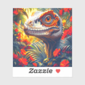 Dinosaur vinylSticker, op maat gesneden Sticker (Vel)
