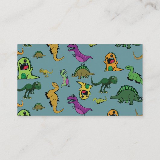 Dinosaur Visitekaartje (Achterkant)