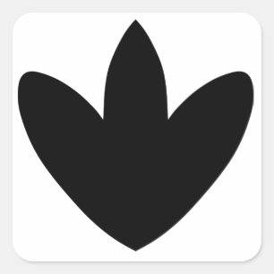 Dinosaur-voetafdruk Vierkante Sticker