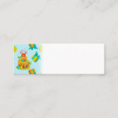 Dinosaur Volcano Birthday Cake Dino Eggs-ballonnen Mini Visitekaartje (Voorkant)