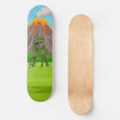 Dinosaur Volcano Prehistorische Era Persoonlijk Skateboard (Voorkant)