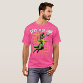 Dinosaur Volleybal Spel Spikeosaurus Volle T-shirt (Voorkant volledig)