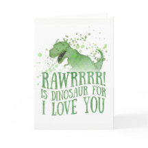 Dinosaur voor "Ik hou van jou"