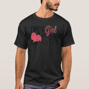 Dinosaur voor meisjes houdt dit meisje van dinos t-shirt