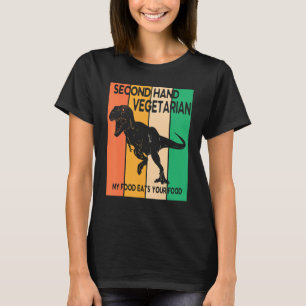 Dinosaur Walk Secundaire Vegetarian Mijn eten eet  T-shirt