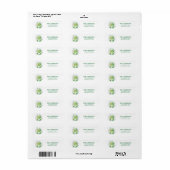 Dinosaur Waterverf Return Address Label (Full Sheet)
