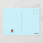 Dinosaur waterverf schattige verjaardag briefkaart (Achterkant)